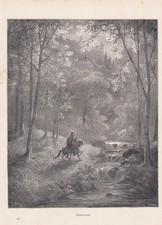 1870 GUSTAVE DORE Print -