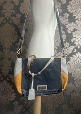 Tabhita Webb Avon Blue&Yellow Shoulder Bag Wit Animal Print Lining