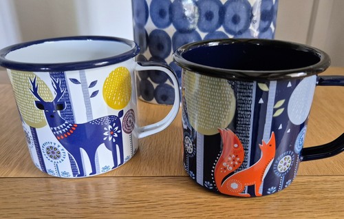 Two folklore enamel mugs - folklore, by