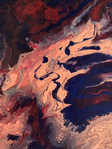 Abstract fluid art painting - fluid,