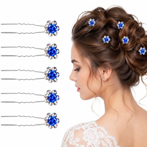 Flower hair pins wedding - flower,
