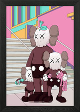 Kaws Framed Wall Art Poster