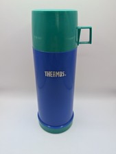 Retro Thermos Flask with Green