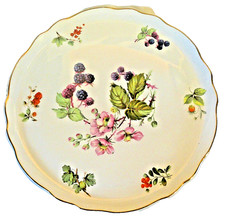 Vintage Old Foley James Kent Pretty Plate Blackberries Brambles
