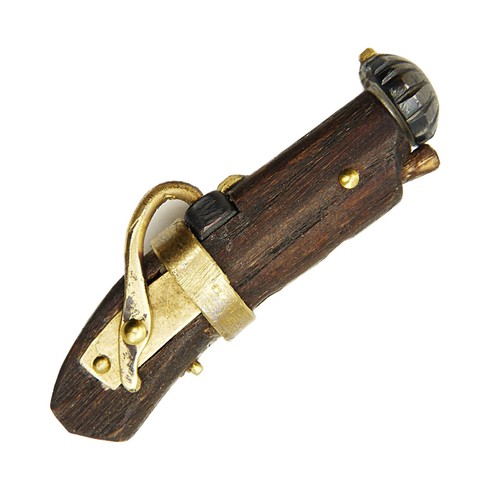 Netsuke with matchlock - a, gun