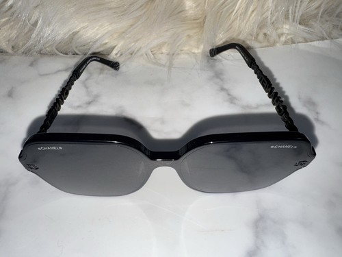 Chanel black square sunglasses