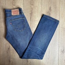Levis 504 Regular Straight Fit Blue Denim Jeans 28 Waist 32 Leg