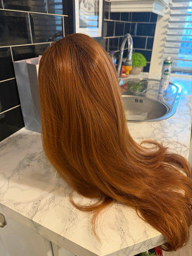 Auburn dwy long wavy orange - long,