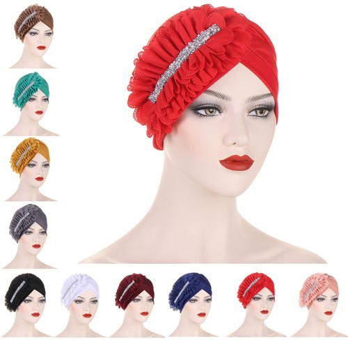 Flower hijab hat muslim women - muslim,