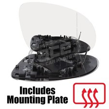 VW Passat Mk5 B5.5 Saloon 2004-2005 Heated Wide Angle Mirror Glass Drivers Side