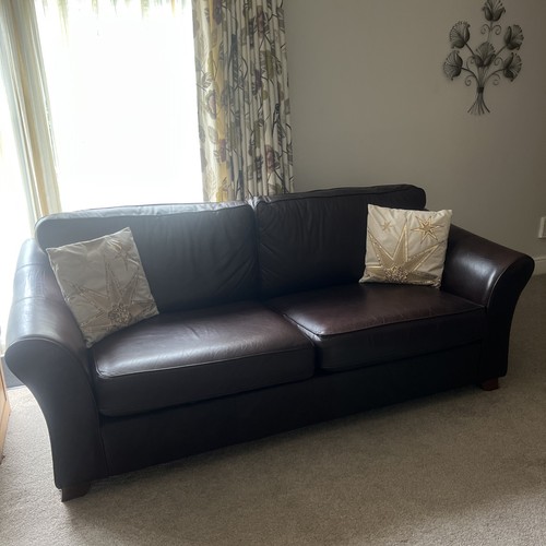 Large brown leather abbey - large, m&s