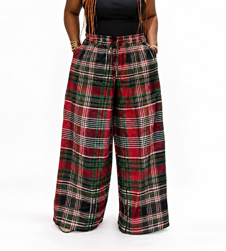 Women red green plaid - women’s, red/green