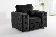 Plush Velvet Corner Sofa