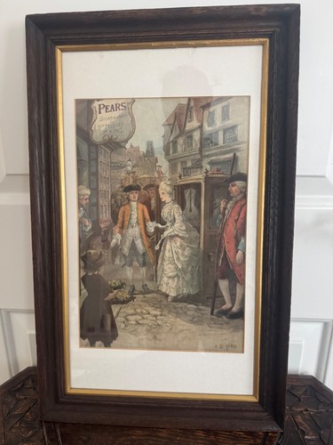 Framed original hand coloured - framed,
