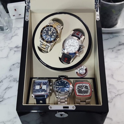 Piano black watch - watch, (2+3)