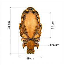 Trophy board for deer, roe