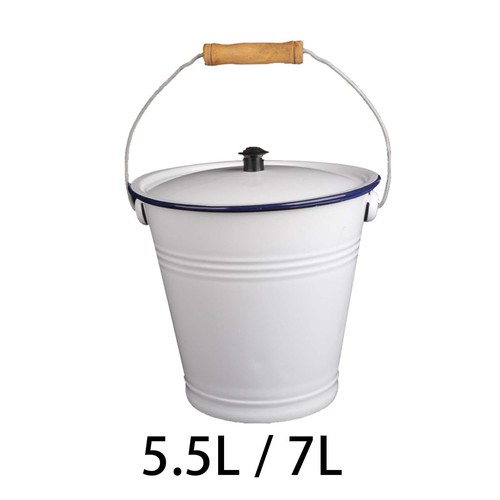 Enamel bucket enamelware - bucket,
