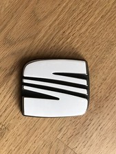Seat Ibiza Toledo Front/ Rear Badge Bonnet Boot Emblem Gloss White Vinyl Sticker