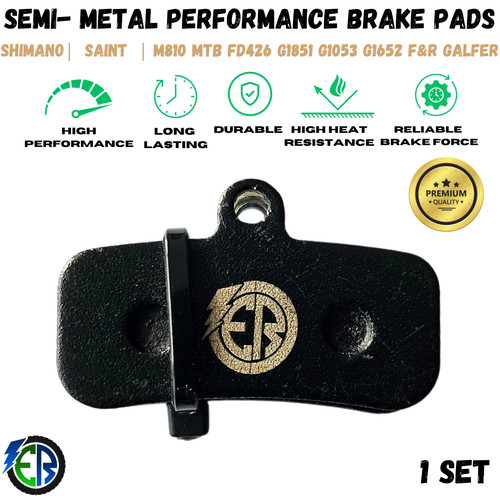 Brake pads semi - pads, metal