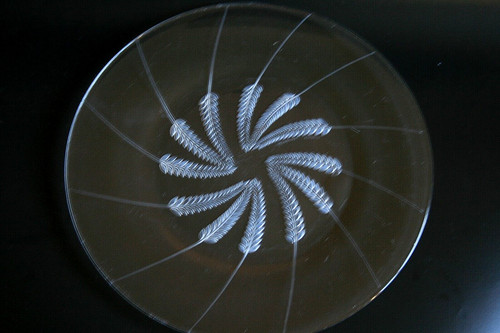 Lalique lucerne glass plate - lucerne,