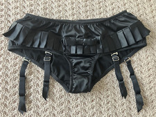 Agent Provocateur Classic Gangster Black Suspender Brief Medium AP 3 - UK10 BNWT