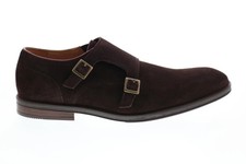 Clarks Mens Oxford Shoes CITISTRIDE MONK Dark Brown Suede UK 9 / EU43