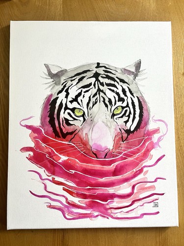 White tiger canvas 16x20 - canvas, 16x20”