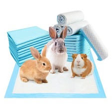 100 Pcs Disposable Guinea Pig Cage Liners 13x18 Inch Rabbit Potty Training Pad