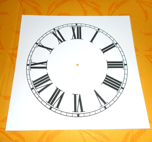 Clock dial face - clock, card