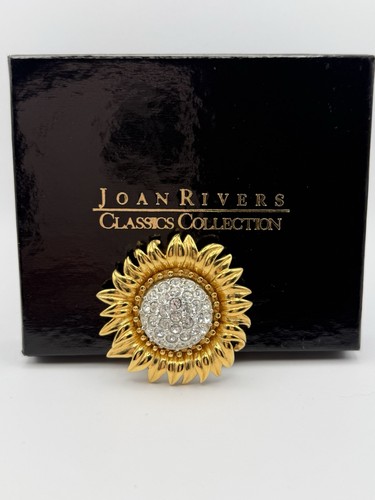 Joan rivers sunflower brooch - rivers,