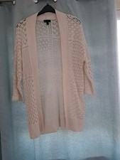 Ladies Cream Lace Cardigan,  Size Medium From New Look