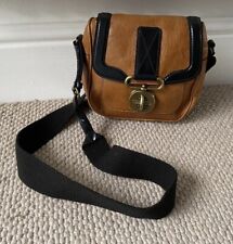 Luella Bartley Tan Brown Leather Crossbody Messenger Handbag.