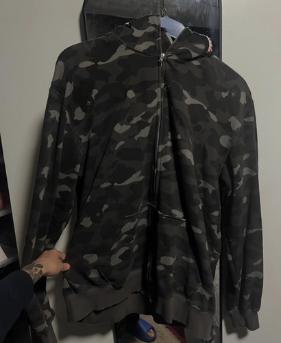 Bape ponr full zip hoodie - full,