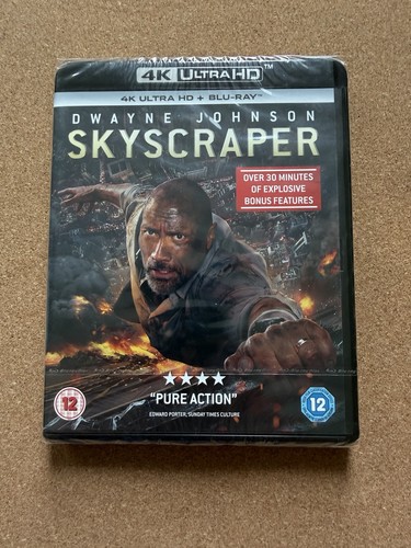 Skyscraper blu ray new - 4k, and