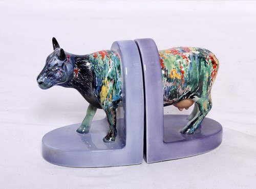 Cow parade monet - parade, bookends