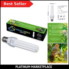 15W Bright Daylight White Aquarium Bulb - E27 Screw Base for Fish Pod 48/64/1...
