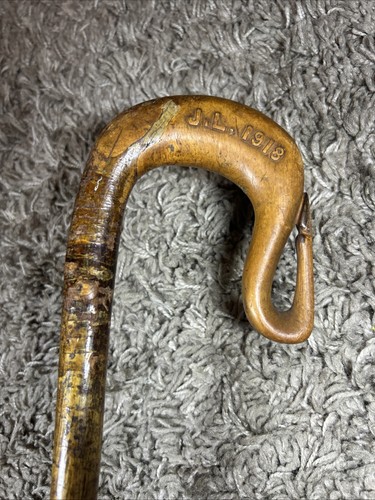 Antique 1918 shepherds crook - shepherds,