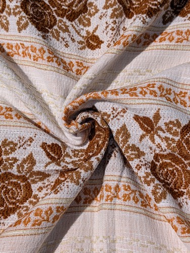Vintage floral fabric - floral, 60s