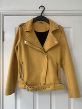 Girls Faux Suede Ochre Jacket