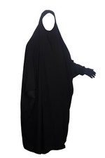 Premium 1 pcs Black Jilbab – Size 58