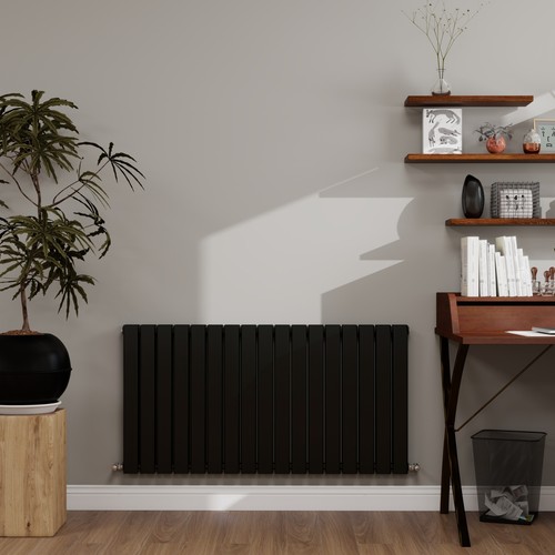 Black radiator flat panel - black,