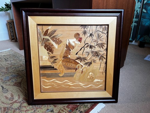 Vintage oriental marquetry - oriental,