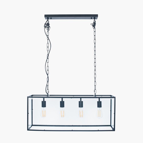 Black bulb box ceiling light - black,