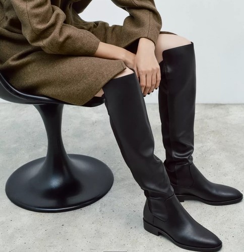Zara faux leather fabric - leather, &