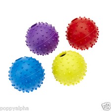 Dog Puppy Rubber Pimple Ball with Bell Pet Toy Play Products - Classic