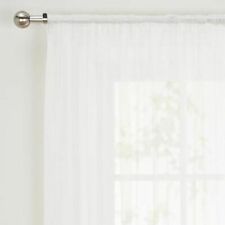 White voile curtain sold by the mt  up to  54ins drop made to measure
