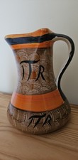 Myott 1930's Art Deco Pinched Spout Jug Hand Painted  