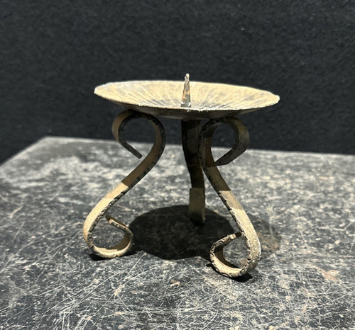 Vintage metal candle holder - metal,