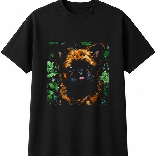 Botanical brussels griffon dog - griffon,