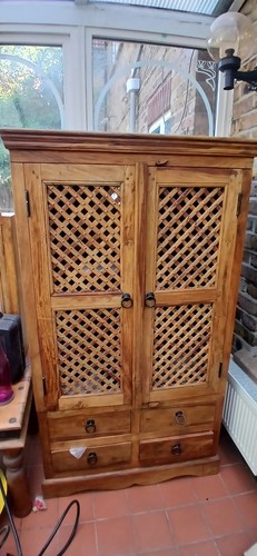 Sheesham jali style cabinet - sheesham/jali,